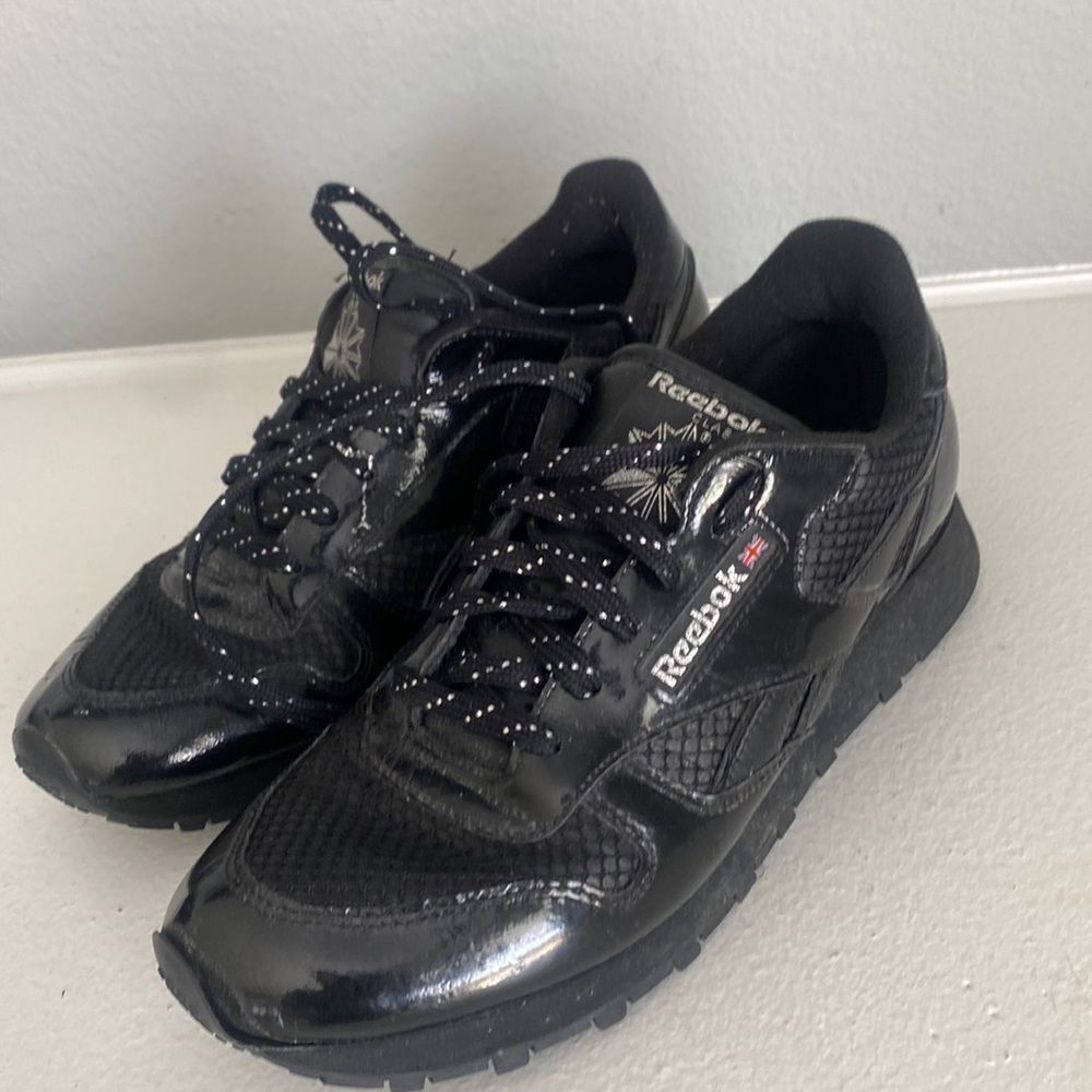 Reebok classic patent leather